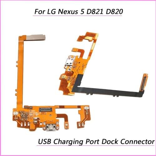 Tested New USB Flex Cable For LG Nexus 5 D821 D820 USB Charging Port Charge Dock Jack Plug Connector Flex Cable With Microphone