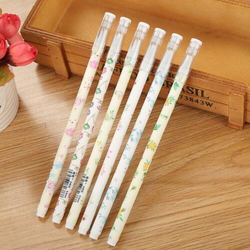 Small Broken Flower Gel Pens Kawaii Student Gel Pen Cartoon Stationery Cute Pens Writing Stationery Pen Kawaii School Supplies