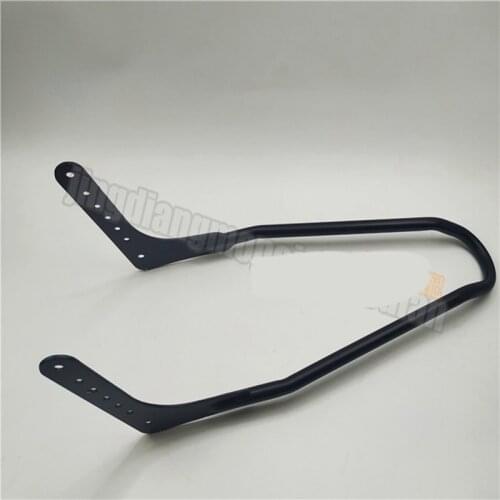 Backrest Passenger Sissy Bar Fit For Harley Davidson Softail Low Rider Fat Boy Street Bob Breakout 18- 20 (Type A Black)