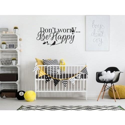 Stylish Don't Worry Wall Sticker Decal Quote Sticker Home Living Room Wall Art Decoration A00929