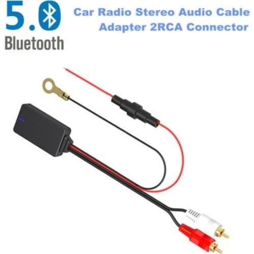 1Pcs Car Universal Blue-tooth 5.0 Radio Stereo Audio Music Adapter Module 2RCA Connector Music AUX For Most Cars