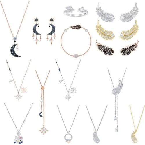 High Quality Original SWA 2019 New Fashion Personality DIY Necklace Jewelry Gift for Women Wedding Party Jewelry Free Shipping