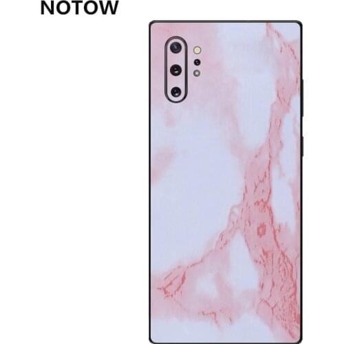 NOTOW Fashion Marbled PVC Sticker Wrap Skin Mobile Back Paste Protective Film For Samsung Galaxy Note10/Note10plus/Note9/Note8