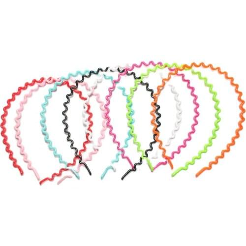 Candy Colo Girl Plastic Wave Shape Hair Headband Lady Hairbands Hairband Hair Accessories