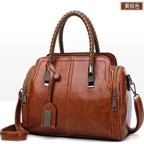 Autumn And Winter Retro Chain Handbag New Fashion High Quality PU Soft Leather womens Designer Shoulder Messenger Bag