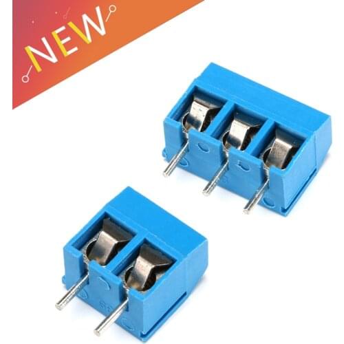 10PCS/LOT KF301-2P KF301-5.0-2P KF301 Screw 2Pin 5.0mm Straight Pin PCB Screw Terminal Block Connector KF301-3P