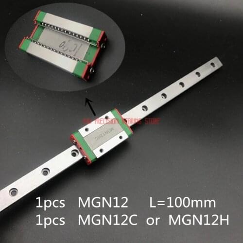 2019 Linear Rail Cnc Router Parts 12mm Linear Guide Mgn12 L= 100mm Rail Way + Mgn12c Or Mgn12h Long Carriage For Cnc X Y Z Axis