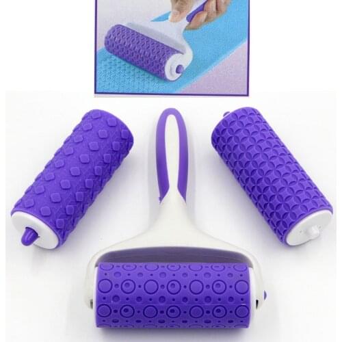 3pcs Cake Decorating Fondant Strip Ribbon Cutter Sugarcraft Plastic Cake Rolling Pin Pattern Embosser Roller Set Baking Tools