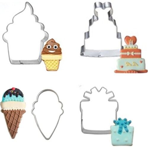 Free shipping Summer Ice Cream Flower Basket Chocolate Candy Ice Fondant Cake Decorate Mold