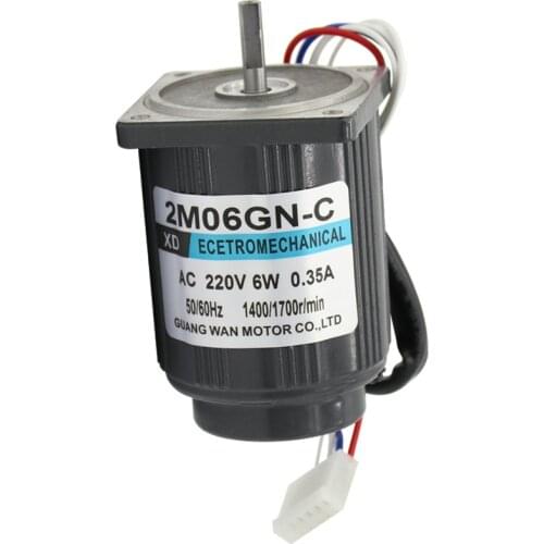 AC220V 50HZ 6W 1400/2800RPM Permanent Magnet Speed Control Motor Suitable for mechanical equipment, power tools,DIY power,etc