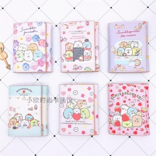IVYYE 1PCS Sumikko Gurashi Fashion Anime PU Wallet Short Bags Wallets Coins Casual Purses Card Unisex Gifts Birthday New