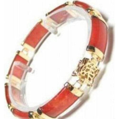 China gem bracelet New Beautiful red gem gem bracelet jade