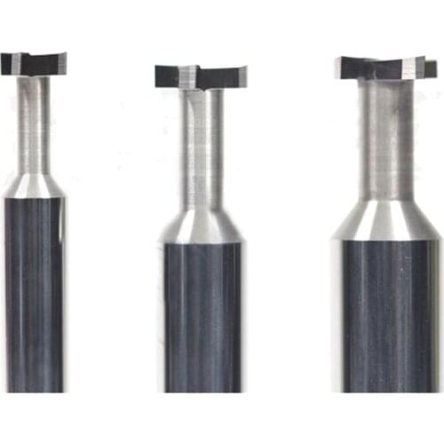 T Slot tungsten steel end mill high quality grooving Milling Cutter CNC Machine Tool For Aluminum Milling