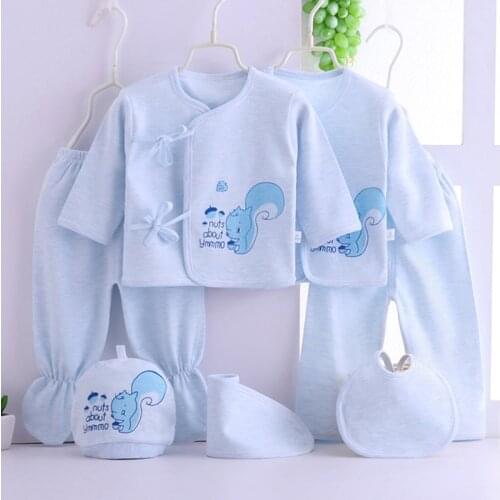 Emotion Moms (8pcs/set) Infant Clothes 0-3M Newborn Baby Suits Toddler Clothing Sets Kids Boys Girls Suit Thermal Organic Cotton