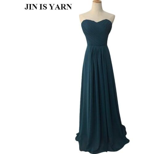 L hu00050 wine red mint green coranter jade colore chiffon strapless prom party dresses new fashion 2015 bridesmaid dress longd