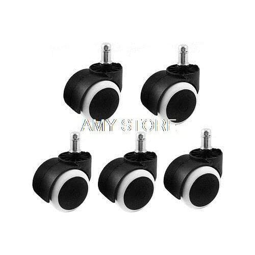 Furniture 2" 50mm Dia Wheel 11mm x 20mm Lock Stem Mount Swivel Caster