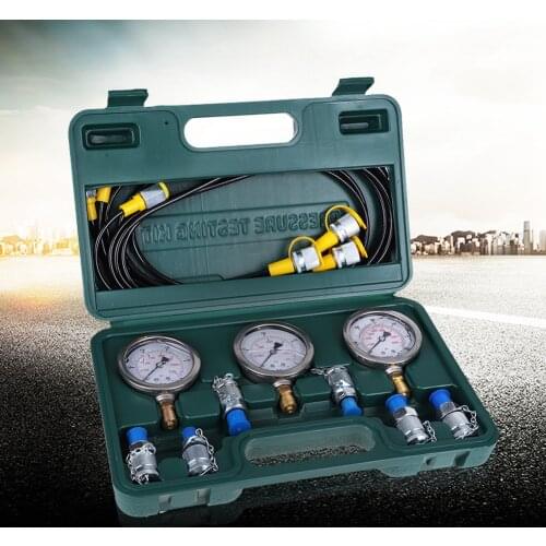 Pressure Gauge Excavator Hydraulic Pressure Test Kit with Testing Hose Coupling and Gauge Vacuometro Digital