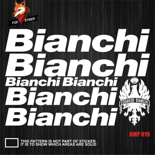 Bicycle frame stickers road bike mountain bike MTB Track bike TT bike fat bike decal reflective stickers for BIANCH1