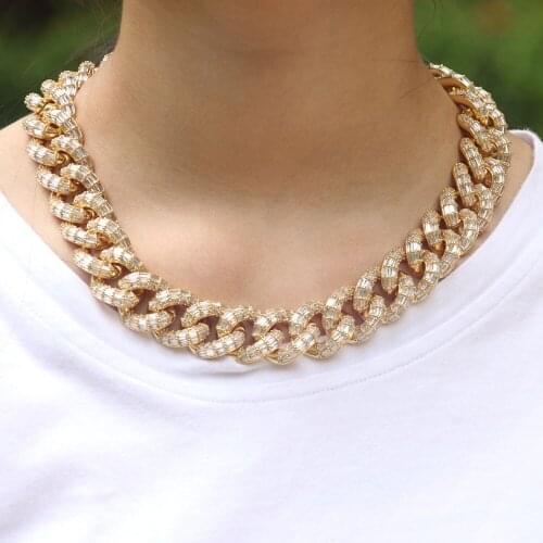 19mm square ladder new mens Necklace