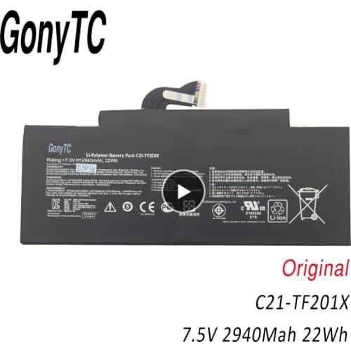GONYTC C21-TF201X 7.5V 22WH Original Tablet Battery for ASUS Transformer Pad TF300 TF300T TF300TG TF300TL