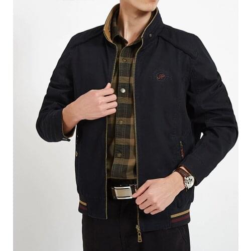 Plus Size 7XL 8XL Autumn Winter Jacket Men Double Sides Wear Military Jacket Windbreaker Mens Clothing Veste Homme Cotton Coat