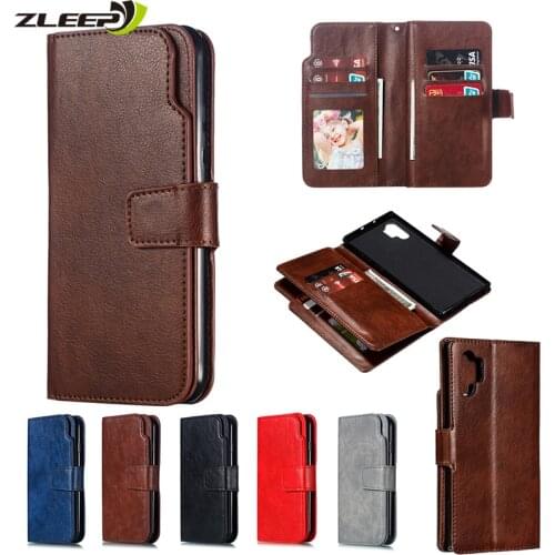 Luxury Leather Flip Wallet Case For Samsung Galaxy S20 FE S8 S9 Plus S10 E Note 8 9 10 20 Ultra S7 Edge Cards Stand Phone Cover