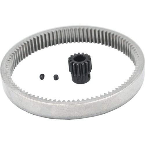 Rotary Motor Pinion Internal Ring Gear For 1/12 RC Hydraulic Excavator Rotary Parts