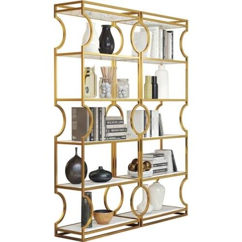 Nordic landing shelf light luxury beauty shop cosmetics gold display cabinet nail display jewelry shelf