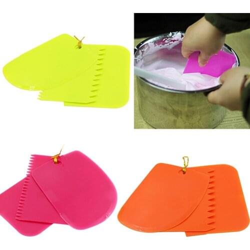 3 Pcs Scraper Spatulas Food Grade Plastic Multicolor Baking Pastry Tools DIY Cake Decorating Fondant Pastry Cutter Mold Mould