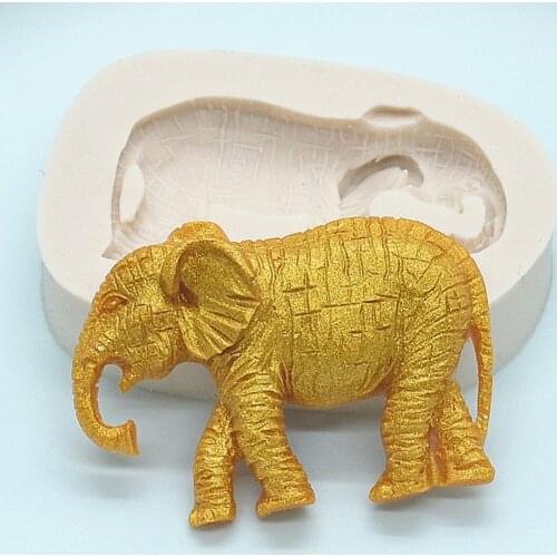 Elephant Silicone Cake Molds Kitchen Resin Baking Tools DIY Pastry Cake Fondant Moulds Dessert Chocolate Lace Decoration M1362