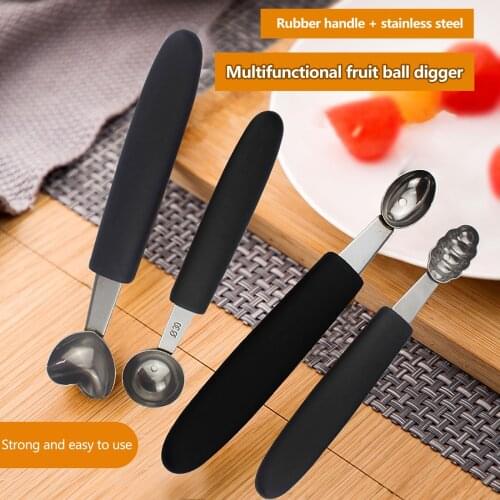 Scoop Ice Cream Stainless Tool Gadget Steel Ball Watermelon Platter Digger Kitchen Digging Spoon