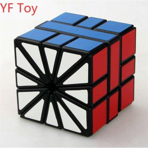 Tise Square II SQ2 3x3x3 Fan-Shaped Magic Cubes Black White Color 57mm Magic Square Cubo Magico Educational Toy For Children