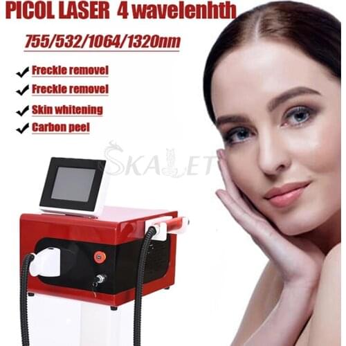High Quality Nd Yag Laser 755 1320 1064 532nm Picosecond Laser Tattoo Removal Machine Face Skin Care Tools