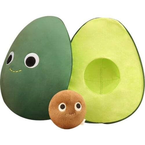 Funny Avocado Plush Toys Stuffed Fruit Avocado Pillow Kids Toys Birthday Christmas Gift for Boy Girls Kids Home Decor