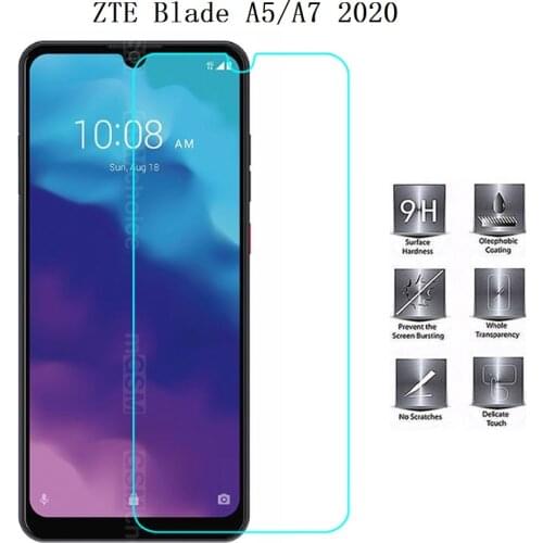 Screen Protector Smartphone Protective Film Cover Case for ZTE Blade A5 A7 2020 Tempered Glass Front A 5 A 7 2020 9H