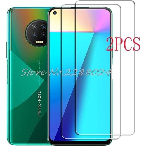 2PCS FOR Infinix Note 7 Tempered Glass Protective On Note7 X690B, X690 Screen Protector Film Cover