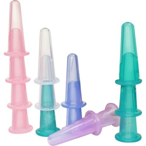 2-4pcs Silicone Jar Vacuum Cuppings Cans for Body Neck Facial Massage Suction Cans Anti Cellulite Cups Set Health Care Tool