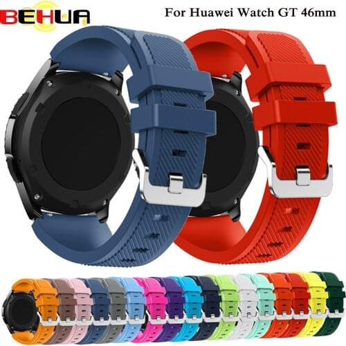 22mm Wrist Strap for Huawei Watch GT Silicone Watch Bands For Honor watch Magic Replacement Bracelet Band Smart Watch Accessory