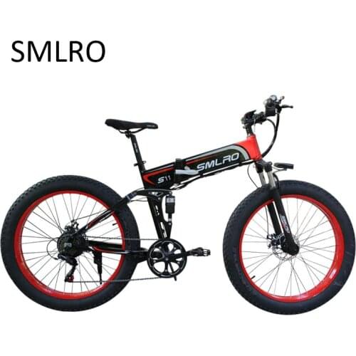 7-speed Electric Mountian Bike 1000W High Power Ebike 48V 10Ah Electric Bicycle 26 inch Fat Tire for Adult and Teenager 2021 New