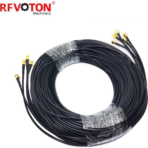 Free shipping 5Pieces rf Pigtail Coaxial Cable SMA male to SMA female Jack for LMR100 Cable Assembly 10m