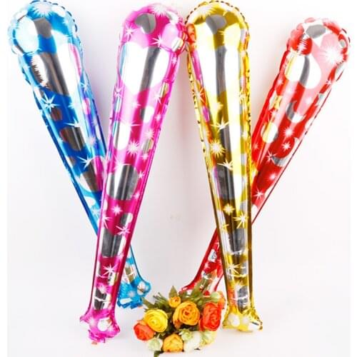 Baseball Bat Balloon Party Decoration Balloon Children Birthday Party Toy Balloon Aluminum Foil Light Balloon Wholesale