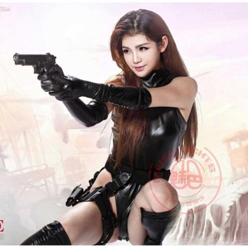 Sleeveless High Neck High Cut Fashion Bodysuit Bikini Swimwear PU Faux Leather Sexy Leotard Latex Ammonia Jumpsuits Body Shaper