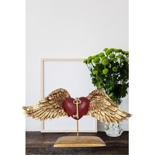 Decorative Winged Heart Key Trinket