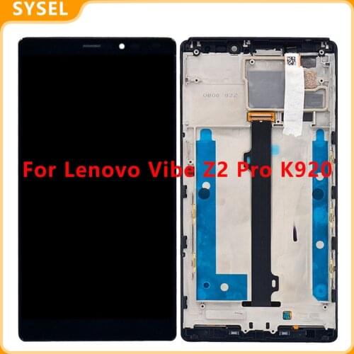100% Tested 6'' For Lenovo Vibe Z2 Pro K920 LCD Display Touch Screen Panel Assembly Replacement Repair Parts