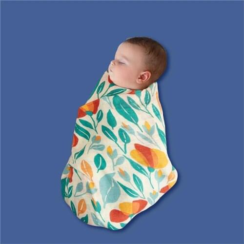 Kangobaby #Bamboo Cotton# HOT CRAMPON Multicolor Soft Breathable Baby Swaddle Blanket