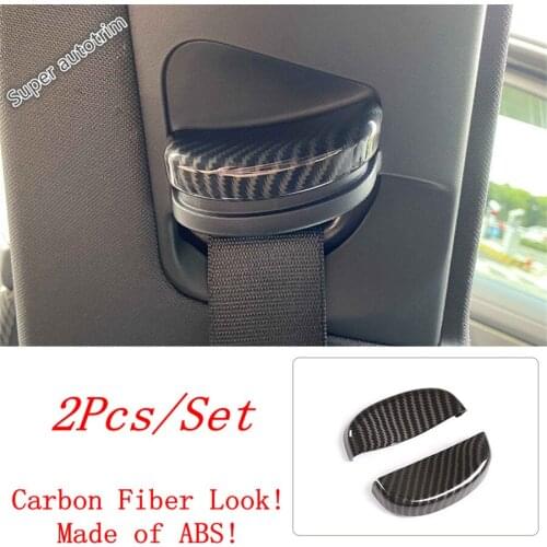 Lapetus Auto Car Seat Safety Belt Buckle Decoration Cover Trim Cap 2Pcs Fit For Porsche Panamera 971 2014 - 2020 Accessories