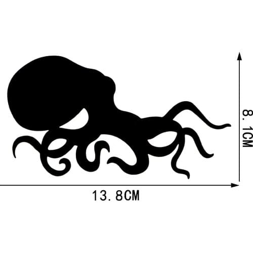 LLY-0688 Personality Marine Organism Octopus Modeling Decal PVC New Design Fashion Cool Style Top Quality Waterproof Auto Decals