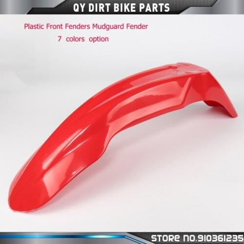 Motorbike Universal 7 Colors Plastic Front Fenders Mudguard Fender for YZ WR XR CRF KLX KX RM RMZ DR DRZ 125 250 450
