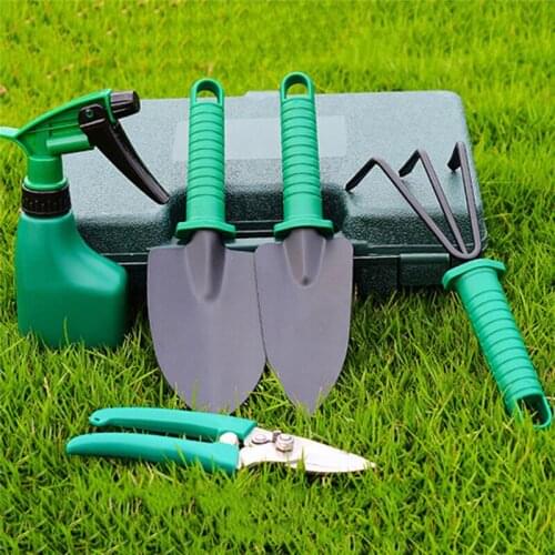 5 PCS/SETHome Garden Tools Set Balcony Home-grown Mini Digging Suit Rake Kit Non-slip Handle Home PodGarden Hand Tools Watering