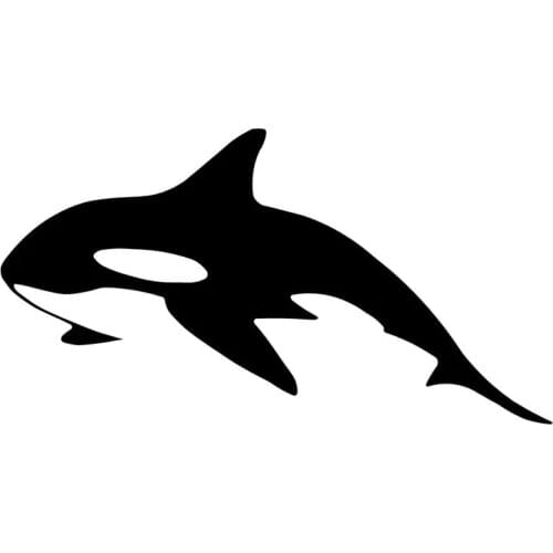 LLY-0795 Various Sizes/Colors Car Sticker Lovely Killer Whale Marine Animal Modeling Decal PVC Auto Motorcycle Waterproof Decals